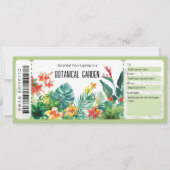 Botanische Tuin Ticket Cadeaubon Kaart (Voorkant)