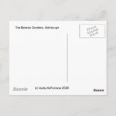 Botanische tuinen briefkaart (Achterkant)