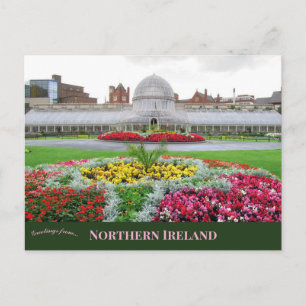 Botanische tuinen in Belfast Noord-Ierland Briefkaart