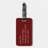 Botanische tuinen met Kerstmis in Washington DC Bagagelabel (Achterkant verticaal)