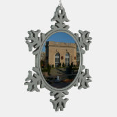 Botanische tuinen met Kerstmis in Washington DC Tin Sneeuwvlok Ornament (Links)