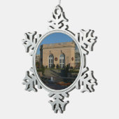 Botanische tuinen met Kerstmis in Washington DC Tin Sneeuwvlok Ornament (Rechts)