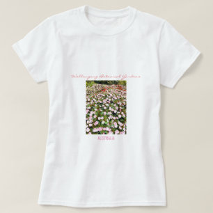 Botanische tuinen roze bloemen NSW T-shirt