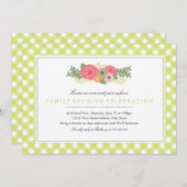 Botanische tuinfamilie reünie kaart (Voorkant / Achterkant)