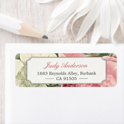  botanische tuinvloer Elegant Classy Etiket (Insitu)