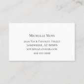 Botanische tuinwoestijn visitekaartje (Achterkant)