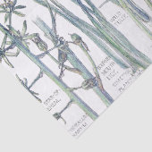 Botanische tulpbloem Vloeibaar papier (Detail)