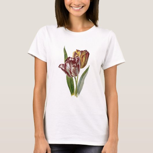 botanische - Tulpbloemen, T-shirt (Voorkant)