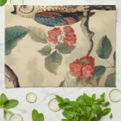  botanische uil in het bos theedoek (Gevouwen)