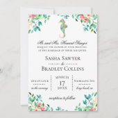 Botanische uitnodiging tot weddenschap met zeehond (Voorkant)