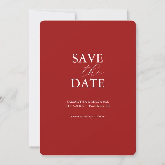 Botanische vakantie bruiloft Bewaar de datum Save The Date (Voorkant)