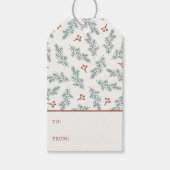 Botanische Vakantie Gift Label Cadeaulabel (Voorkant)