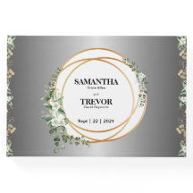 Botanische vergulde gouden ringen en gebladerte ga