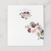 Botanische vijgen en bessen Bourgondische bloemenb (Buitenkant ongevouwen)