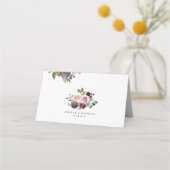 Botanische vijgen en bessen Bourgondische bloemenb (Achterkant)