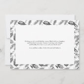 Botanische vintage kerstfoto feestdagenkaart (Achterkant)