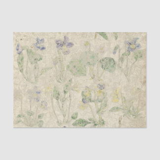 Botanische Violetten Vintage geperste bloem Tissuepapier
