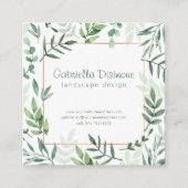 Botanische Visitekaartje van de Grenslangs Groene  (Voorkant)