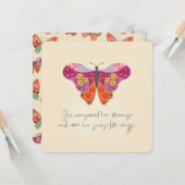 Botanische vlinder kaart (Voorkant / Achterkant in situ)