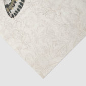 Botanische vlinder  Stustblauw ontspringen Tissuepapier (Detail)