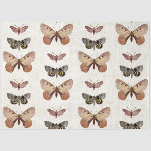 Botanische vlinderbloemige katalysator  ontkoppeli tissuepapier (Voorkant)