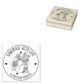 Botanische vos, aangepast met liefde, rubberstempel (Gestempeld)