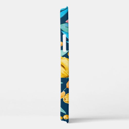 Botanische waterverf: bloemen, bladeren ornament. Case-Mate iPhone case (Achterkant / Rechts)