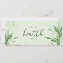 Botanische Waterverf Chiropractisch cadeaubon