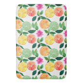 Botanische Waterverf Citrus Floral Badmat (Voorkant Verticaal)