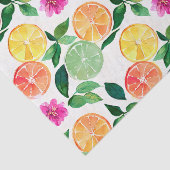 Botanische Waterverf Citrus Floral Pattern Tissuepapier (Detail)