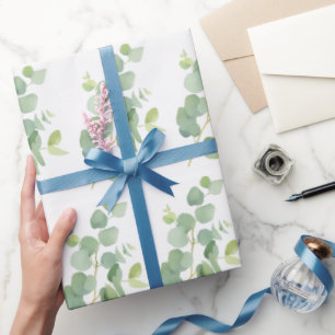 Botanische Waterverf Eucalyptus Leaves Patroon Cadeaupapier