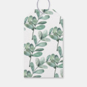 Botanische Waterverf groen Eucalyptus Gift Labels Cadeaulabel (Achterkant)