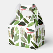 Botanische Waterverf groene bladeren Bedankdoosjes (Achterkant)