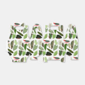 Botanische Waterverf groene bladeren Bedankdoosjes (Uitgevouwen)