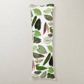 Botanische Waterverf  groene bladeren Lichaamskussen (Voorkant Verticaal)