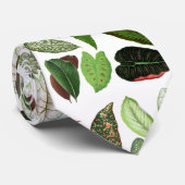 Botanische Waterverf groene bladeren Stropdas (Opgerold)