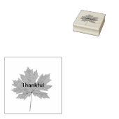 Botanische waterverf met maapelblad rubberstempel (Gestempeld)