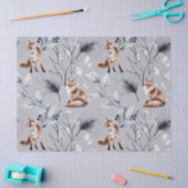 Botanische Waterverf winterfox Tissuepapier (Craft)