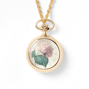  Botanische Waterverven Hydrangea W Horloge