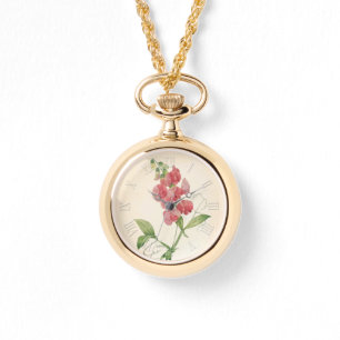  Botanische Waterverven Sweet Pea W Watch Horloge