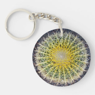 Botanische Wereldbol Cactus Plant Foto Sleutelhanger