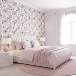 Botanische Wilde Bloem Pastel Bloemmotief Behang