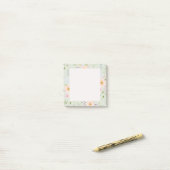 Botanische Wilde Bloem Post-it® Notes (Op bureau)