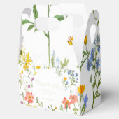 Botanische wilde bloemen Baby shower Bedankdoosjes (Geopend)
