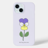 Botanische Wilde Pansy pastelbloem Case-Mate iPhone Case (Achterkant)