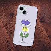 Botanische Wilde Pansy pastelbloem Case-Mate iPhone Case