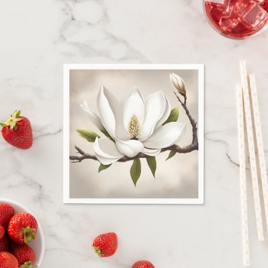 Botanische witte Magnolia Servet (Insitu)