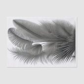 Botanische witte streep Tekening klein Tissuepapier (Voorkant)