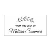 Botanische Wreath Leaves Branch van het bureau van Rubberstempel (Afrduk)