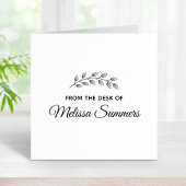 Botanische Wreath Leaves Branch van het bureau van Rubberstempel